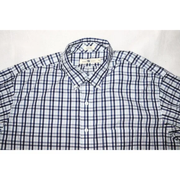 Onward Reserve‎ Classic Fit Men's Long Sleeve Button Down Plaid Shirt Size XL